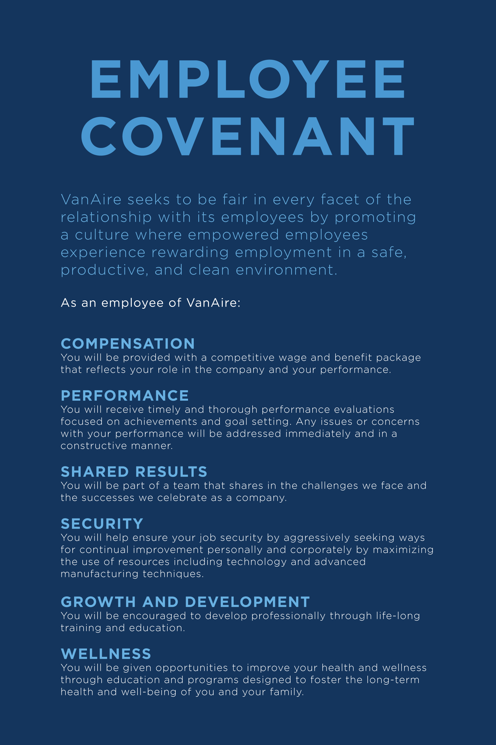 Employee Covenant